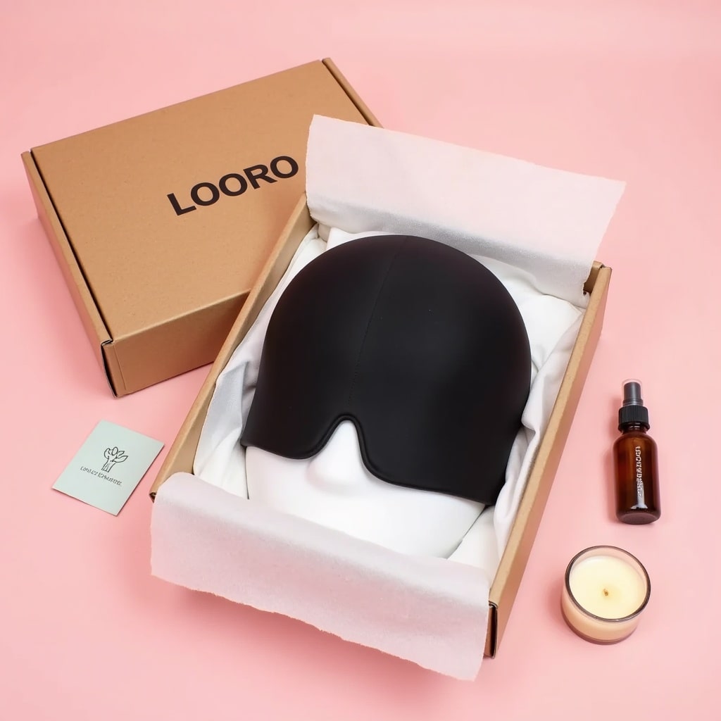 מסכה להקלה בכאבי ראש ועיניים - ™ LooroRelief